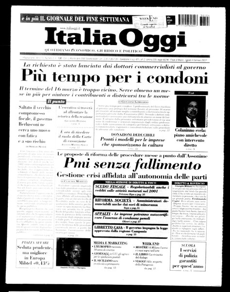 Italia oggi : quotidiano di economia finanza e politica